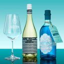 The Spritz Society Set - Alcohol Free: The Illusionist Azzurino Aperitivo Alc Free, Fritz Müller Alc Free, THE ILLUSIONIST AZZURINO GLASS