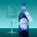 The Illusionist Azzurino Glass Next to The Illusionist Azzurino Bottle